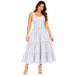VESTIDO MIDE LISTRA TEC LINHO 45170