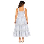 VESTIDO MIDE LISTRA TEC LINHO 45170