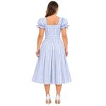 VESTIDO MIDE LISTRA TEC LINHO99017