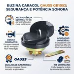 Buzina Caracol Individual - 12V GB1052 - Universal