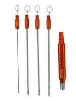 KIT DE 4 CANULAS + ADAPTADOR PRIME LARANJA