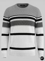 Suéter Masculino Vannes Algodão & Acrílico gola redonda