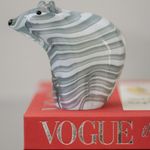 Escultura de Vidro Urso 
