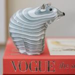 Escultura de Vidro Urso 