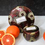 Mini Vela Lata 25h Relevo Goji Tarocco Orange 