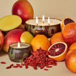 Mini Vela Lata 25h Relevo Goji Tarocco Orange 