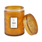 Mini Vela Pote Vidro 50H Relevo Baltic Amber Voluspa 