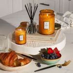 Mini Vela Pote Vidro 50H Relevo Baltic Amber Voluspa 