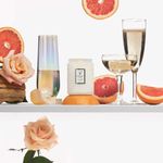 Mini Vela Pote Vidro 50H Relevo Sparkling Cuvee Voluspa 