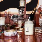 Mini Vela Pote Vidro 50H Relevo Sparkling Cuvee Voluspa 