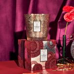 Vela Copo Vidro Clássico 60H Gilt Pomander e Hinoki Voluspa 