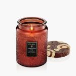 Vela Pote Vidro G 100H Relevo Forbidden Fig 