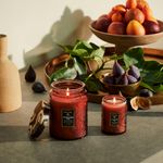 Vela Pote Vidro G 100H Relevo Forbidden Fig 