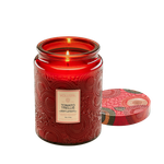 Vela Pote Vidro G 100H Relevo Tomato Trellis Voluspa