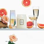 Vela Pote Vidro G 100H Tampa Vidro Relevo Sparkling Cuvee Voluspa 