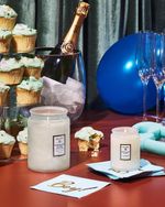 Vela Pote Vidro G 100H Tampa Vidro Relevo Sparkling Cuvee Voluspa 