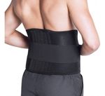 CINTA LOMBAR COM HASTES PRETO 100CM - KESTAL