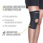 JOELHEIRA COM ORÍFICIO E REFORÇO PATELAR - KESTAL
