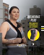 Joelheira Reforçada Ajustável Plus Size - Kestal