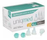 Agulha Caneta Insulina 4mmx32g (cx 100) - Uniqmed