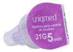 Agulha Caneta Insulina 5mmx31g (cx 100) - Uniqmed