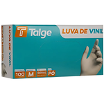 Luva Vinil C/pó (100 Uni) - Talge