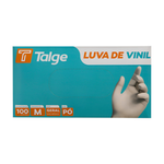 Luva Vinil S/pó (2cxs C/ 100 Unid) - Talge