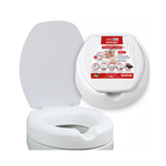 Assento Sanitário Oval Elevado 7,5 Cm Com Tampa - Mebuki