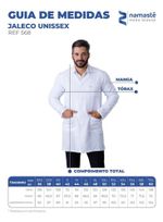 Jaleco Unissex Manga Longa (tecido Oxford) - Namastê