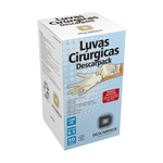 Luva Cirúrgica Com Pó (50 Pares) - Descarpack