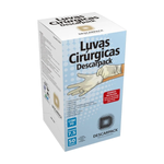 Luva Cirúrgica Com Pó (50 Pares) - Descarpack