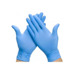 LUVA NITRILICA AZUL S/ PÓ (100UN) - TALGE 