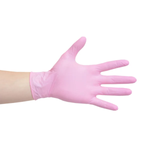 LUVA NITRILICA SEM PÓ ROSA (100 UNID) - TALGE