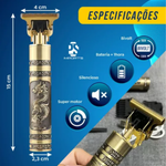 Máquina Acabamento Aparador De Cabelo E Barba Recarregável