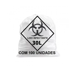 Saco De Lixo Branco P/residuos Infectante 30l (100 Unid) - Talge
