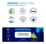 Toalhas Umedecidas Para Corpo (80 Unidades) - Higifral