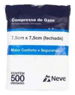 Compressa Gaze 13 Fios 7,5 X 7,5 (500 Unidades) - Neve
