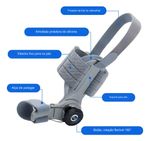 CORRETOR ORTOPEDICO CINZA ROTATIVO HALLUX VALGO P/JOANETE