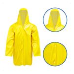 Capa De Chuva Fit Pvc Amarelo (tam G) - Plastcor