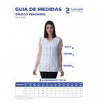 JALECO FEMININO BRANCO CAVADO COM LESE - NAMASTÊ