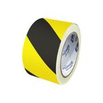 Kit 5un Fita Zebrada Amarela E Preta - 100m - Plastcor 