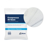 Compressa de Gaze 13 fios (7,5cm x 7,5cm) 500uni - Neve