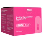 Agulha Hipodérmica (CAIXA COM 100 UNIDADE) - Medix