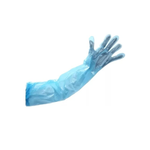 Luva Plástica Longa 70cm C/3 Elásticos Azul C.A:44768 (100 Unidades) - Prevemax