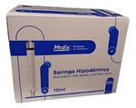 Seringa HiPodérmica Luer Lock (10ml) - 100unidades - Medix