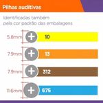 BATERIA AUDITIVA C/6UN (TAM 312) - EXTRA POWER
