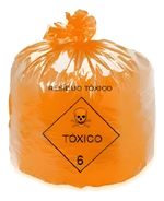SACO DE LIXO TOXICO LARANJA 30L (KIT com 200 UNID) - JUREMA
