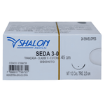  FIO CIRURGICO SEDA TRANÇADA PRETA (CX/24 ENV)-SHALON