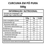 Curcuma Pura Em Pó (Kit 2 Pacotes de 500g) - MV Power