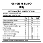 Gengibre Em Pó (500g) - MV Power